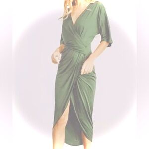 NWT- Baltic Born Mimi Midi Dress Dusty Green Size Medium